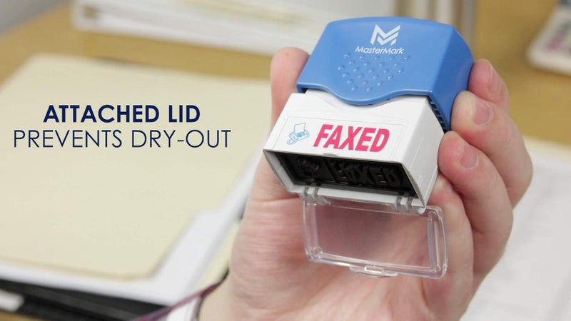 MasterMark Premium 2-Color Pre-Inked Office Stamp (Faxed) - Image 4